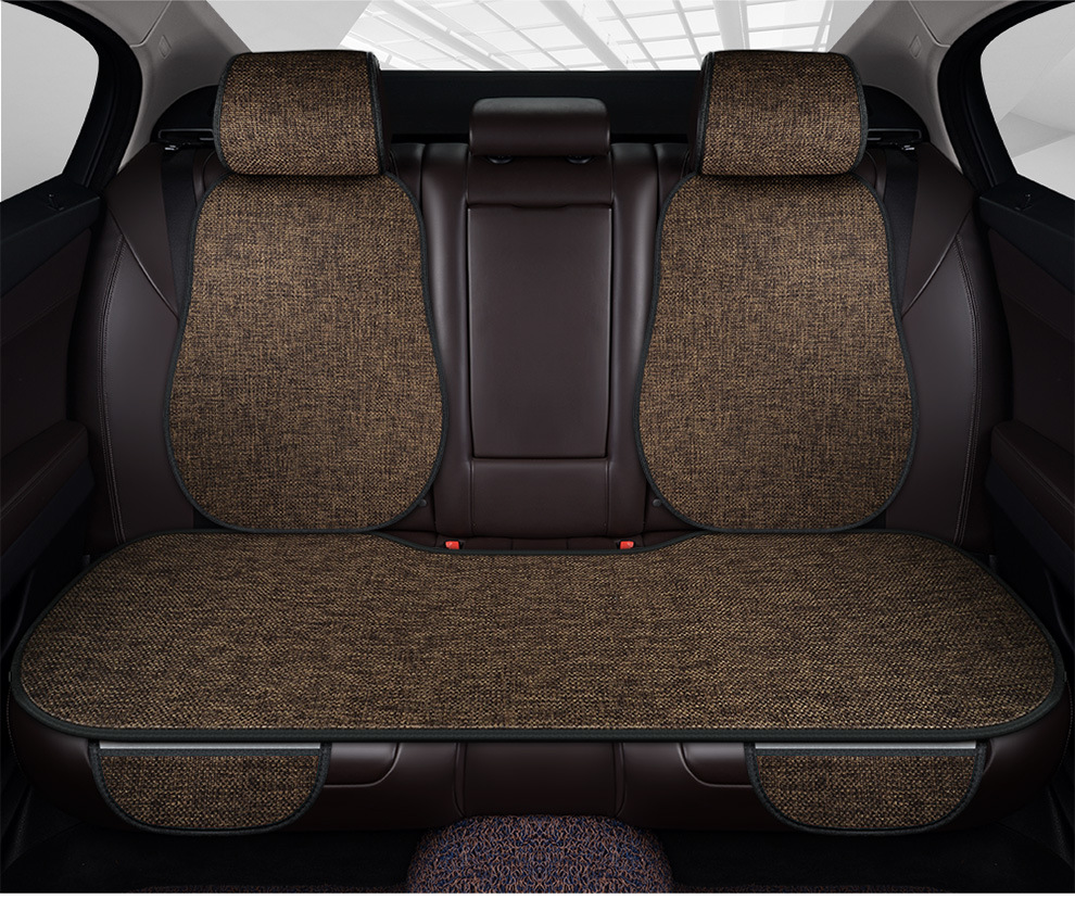 Car Seat Cushion Four Seasons Universal Summer Linen Breathable