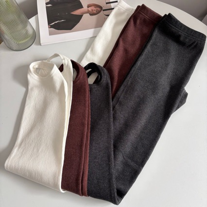 High-Elastic Soft Cotton Black and Gray Foot-Stepping Leggings for Women That Can Be Worn Outside, Seamless, Everyday Versatile Casual Sports Style Yoga Pants