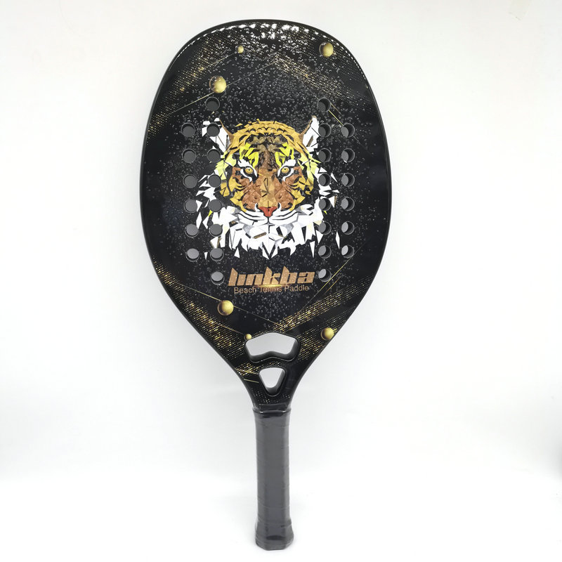 Wholesale Board Beach Paddle Sports Racket Black Carbon Fiber Board Tennis Racket E18