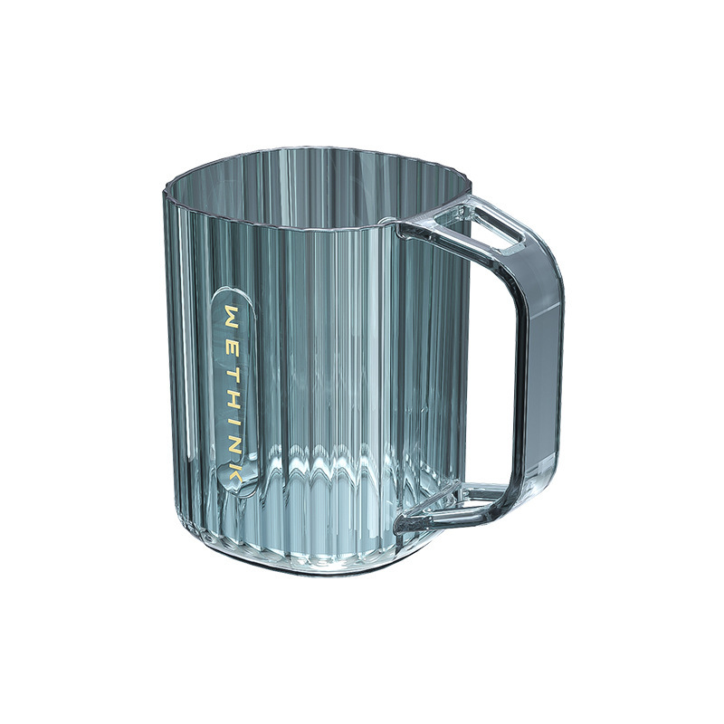 Taza de enjuague bucal creativa linda, simple, estilo de lujo ligero, pareja de plástico doméstico, taza de cepillo de dientes, dormitorio de estudiantes, taza de enjuague bucal transparente