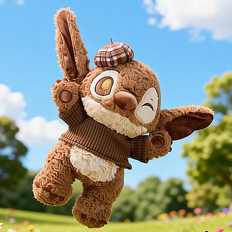 Sweet Chocolate Series Stitch Plush Toy Doll Cute Dressed-Up Stitch Doll Gift for Girlfriend