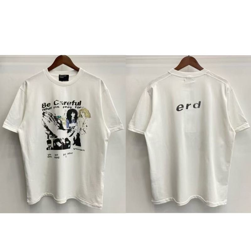 クロスボーダーアメリカの新しいERD憂鬱な富の第二世代レタープリントパターンラウンドネック半袖Tシャツドロップシッピング|undefined