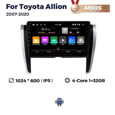 Suitable for Toyota Allion premio 260 2007-2020 Toyota Asia Dragon car navigator (DVD Navigation) - m90s-132-quad-core-wifi-version