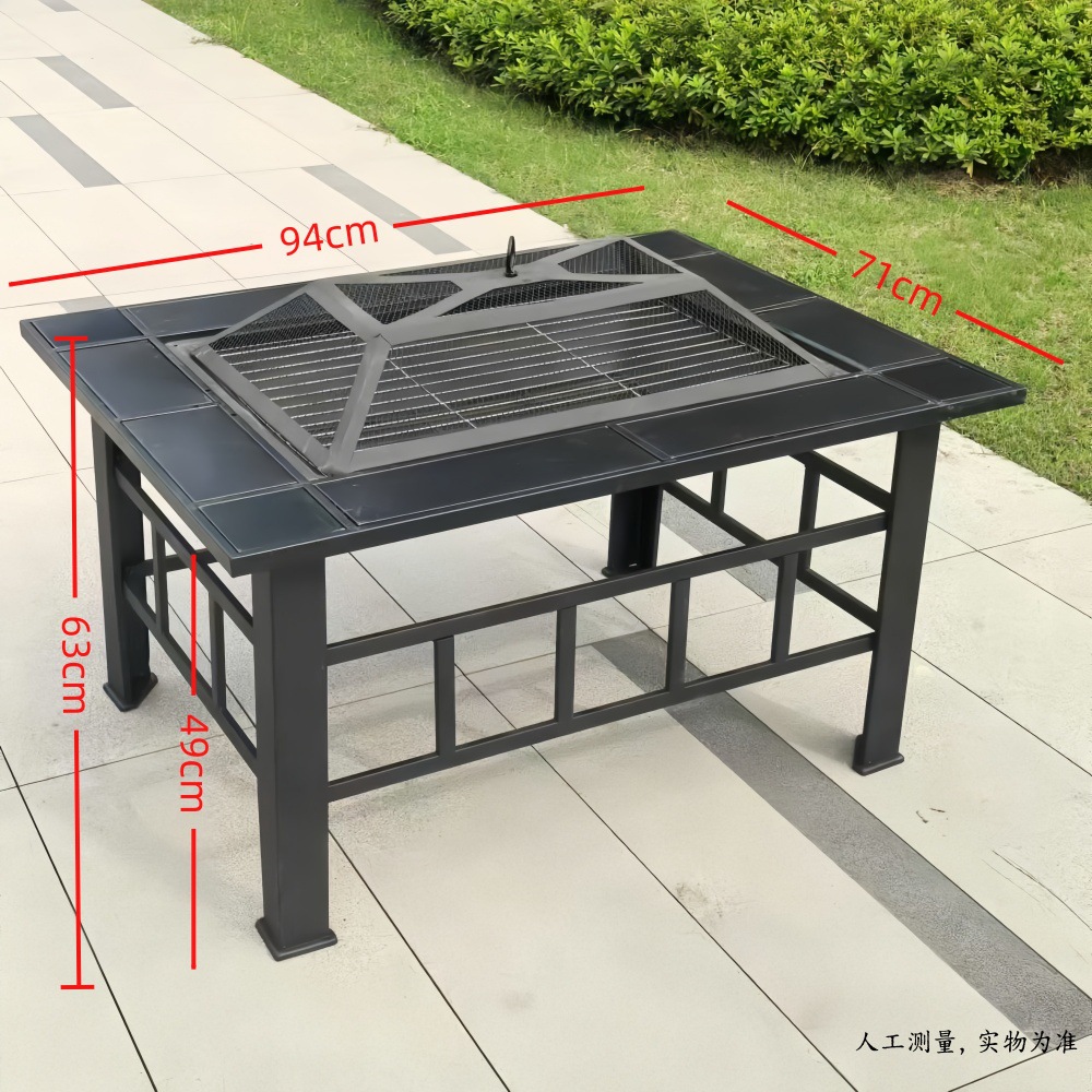 囲炉裏でお茶を煮るストーブ全セットオーブン屋外庭オーブン暖房テーブルバーベキューグリル屋外グリル