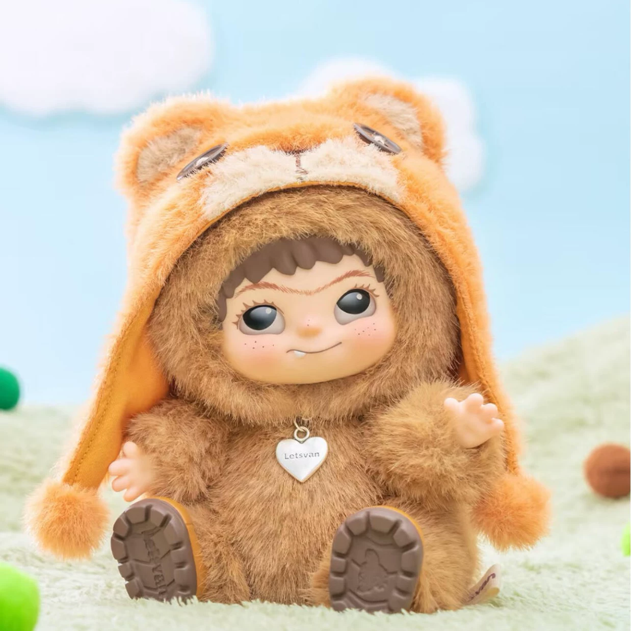 Та же самая подлинная подарочная плюшевая кукла WAKUKU Maomao Trendy Party Series Blind Box Wow Kuku Figure