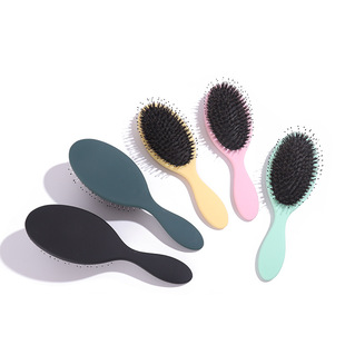 Comb cross-border for in stock bristle fluffy shape air cushion comb dry and wet dual-purpose hair comb scalp massage comb