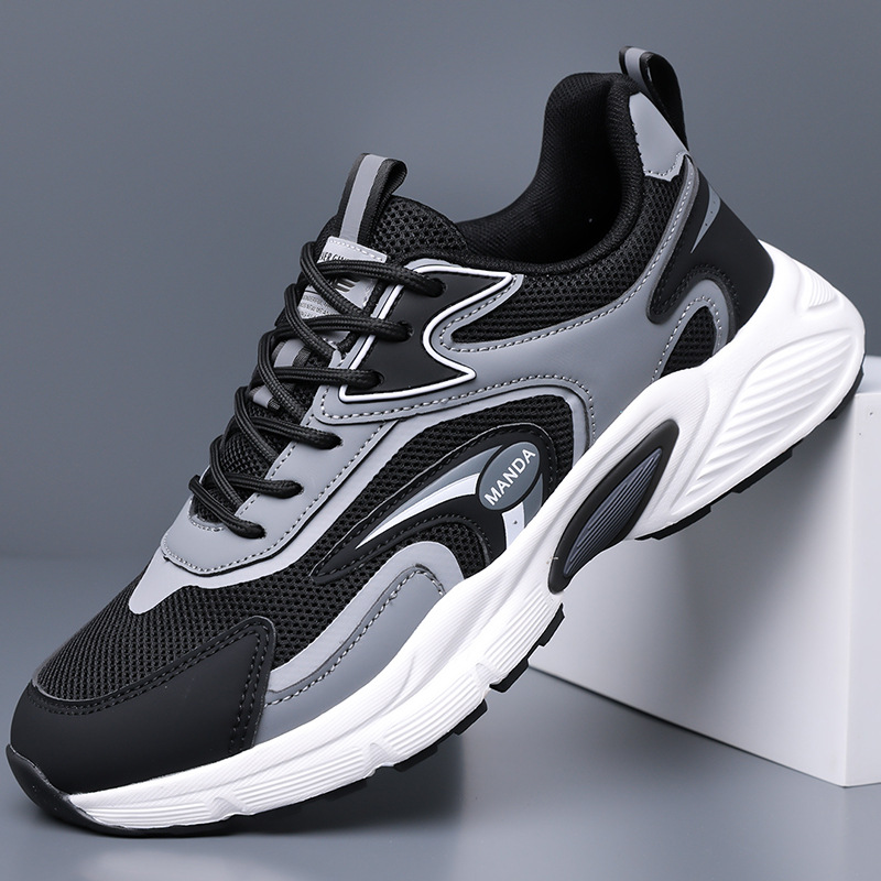 Herren Freizeitschuhe Mit Mesh Und Atmungsaktiver Sohle Sneaker_voghion.com