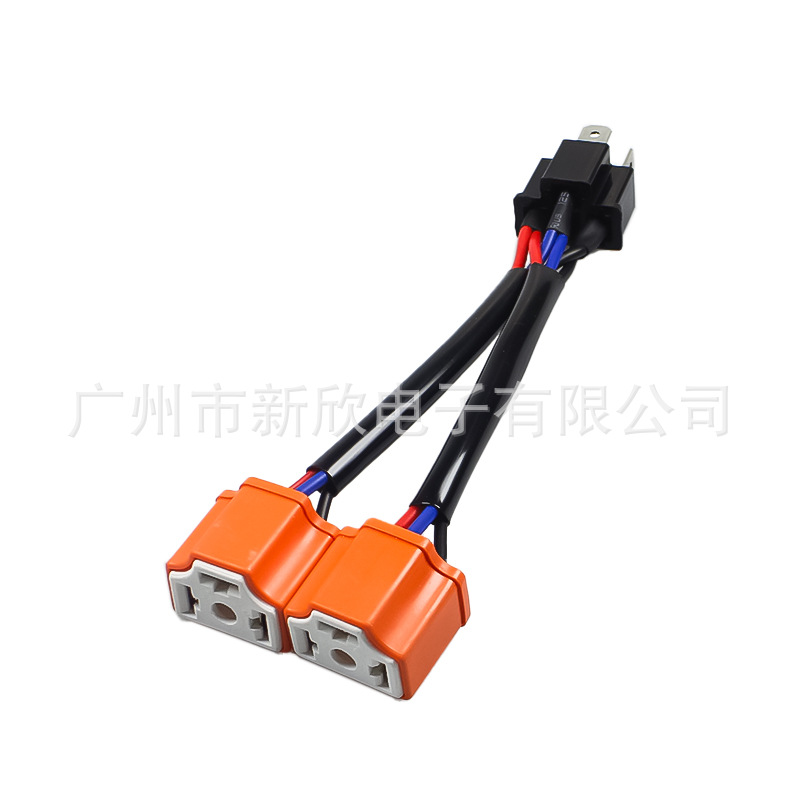 adaptador de soporte de lámpara de automóvil H4 - 11 a H4 cable cerámico de doble extremo LED / HID