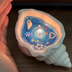 海螺贝壳香薰蜡烛创意手作生日伴手礼品卧室摆件简约留香家用香氛