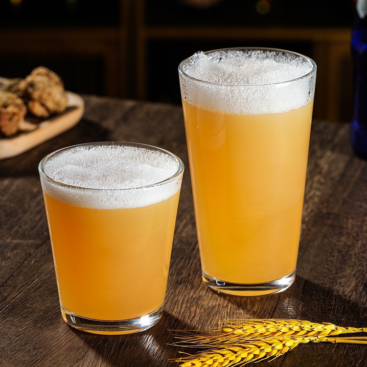 Tazas de cerveza artesanal de estilo británico y americano, tazas de jugo, tazas de té de leche, tazas de té de limón, tazas de agua de vidrio, logotipo