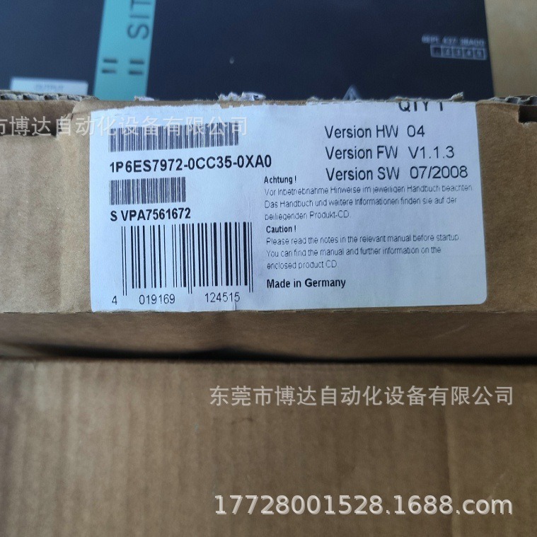 西门子6ES7972-0BB50-0XA0全新原装 正品现货  议价