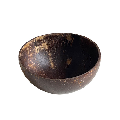 Natural Vietnamese Hainan Coconut Shell Bowl Tableware Rice Bowl Dessert Sweet Soup Breakfast Light Food Salad Fruit Storage Bowl