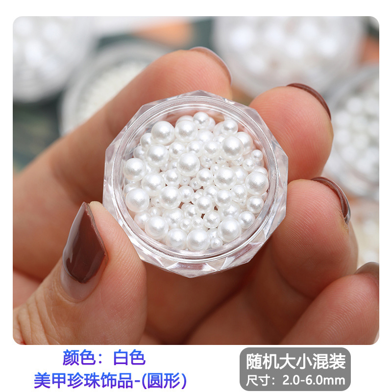 CR(130) redondo blanco tamaño perla mezclado