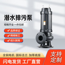 上海WQ污水泵无堵塞220家用化粪池大功率三相380地下室