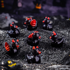クリエイティブソリッドカラーデーモンアヒルクロスボーダーハロウィンマイクロ風景かわいい DIY 樹脂クラフト装飾小さな装飾品