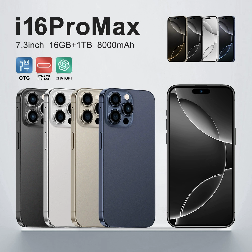 Смартфон i16ProMax, MTK6580p octa-core, 6.53-дюймовый Incell, 2GB+16GB