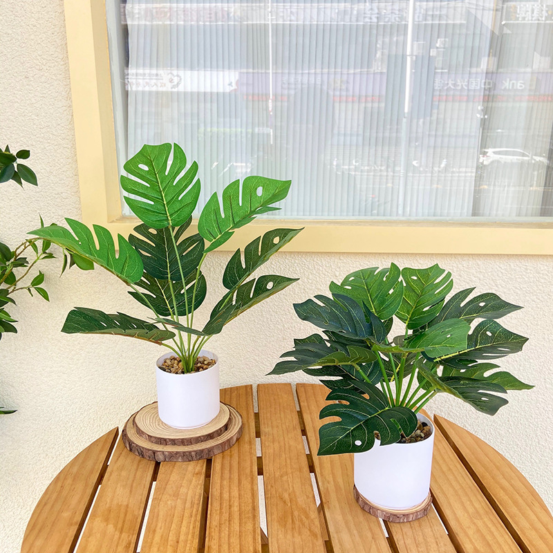 Simulación de plantas verdes bonsai escritorio de flores falsas maceta pequeña tortuga espalda maceta decoración de sala de estar imitación de plantas verdes adornos para el hogar