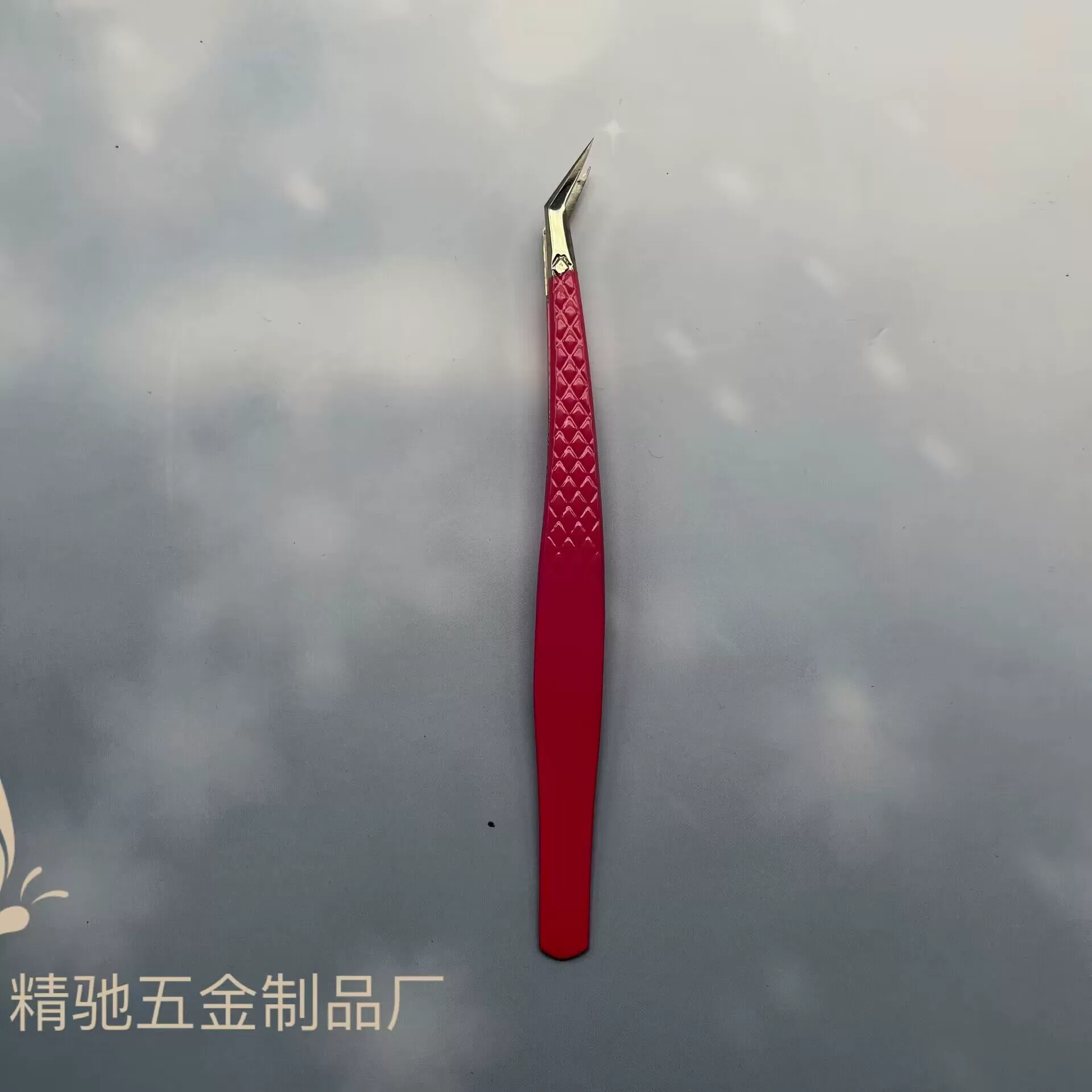 Eyelash extension, tweezers, eyelash curler
