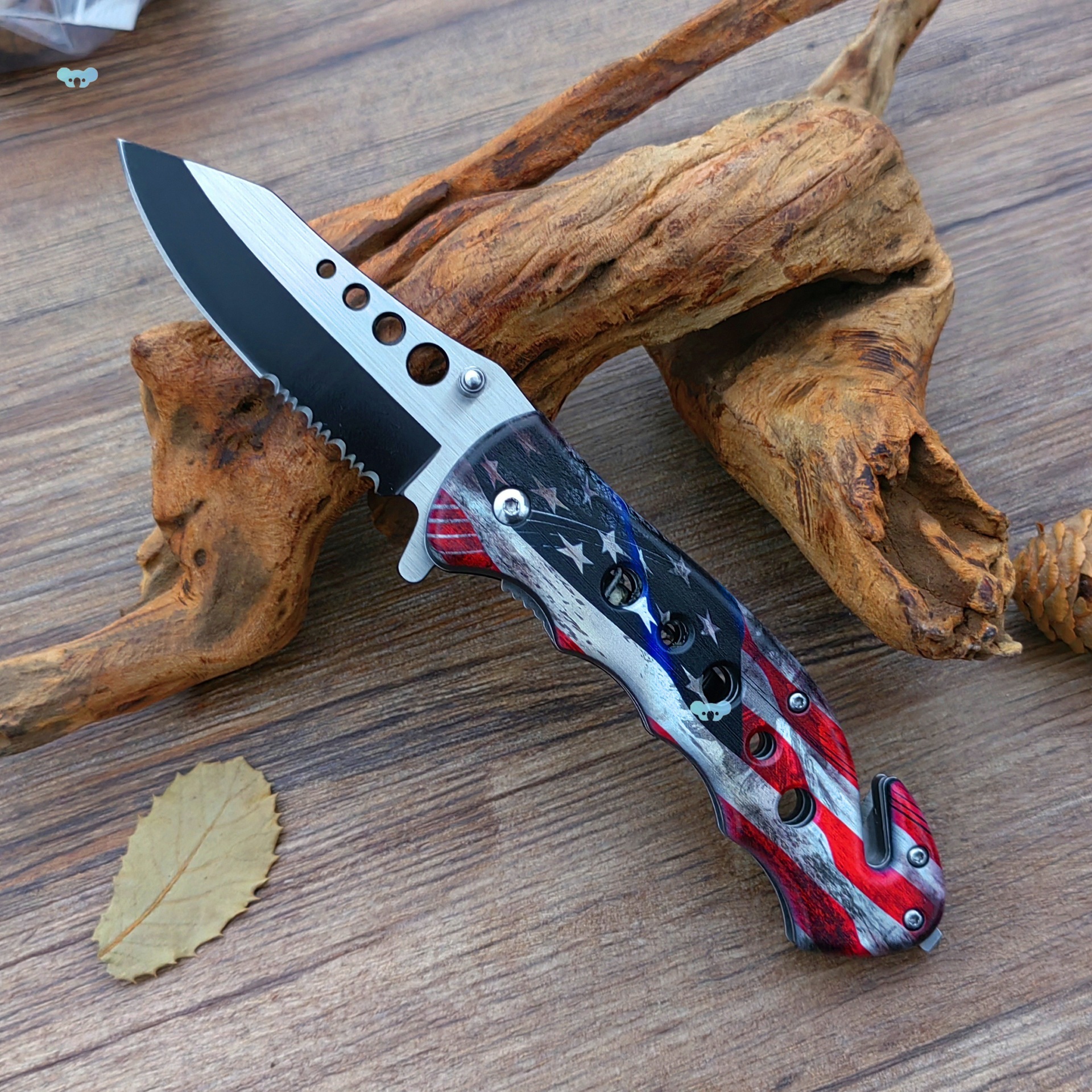 1pc 4.75 Inch Handle Pcoket Knife Outdoor Folding Knife跨境