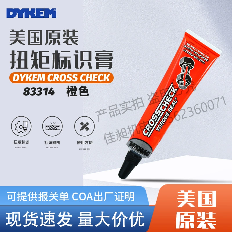 US ITW Dykem Cross Check Torque Seal Checkplay Bolt Bolt Anti-loosening