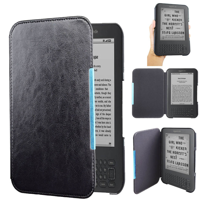 Ready Stock Suitable for Kindle3 Leather Case, Kindle Keyboard D00901 Protective Case, Kindle K3 Case Cover
