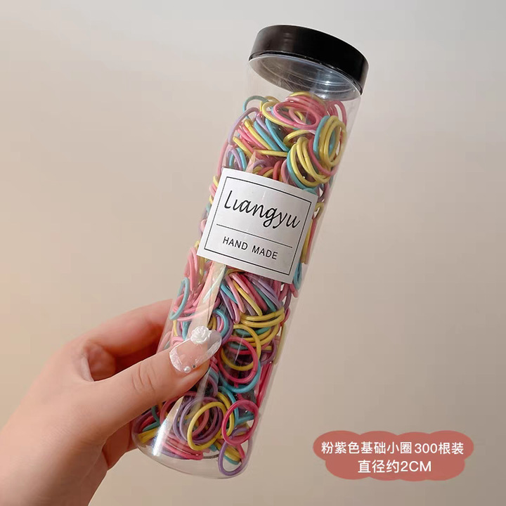 宝宝拇指发圈糖果色发饰高弹力头绳森系爱心发绳韩系百搭皮筋甜美|undefined