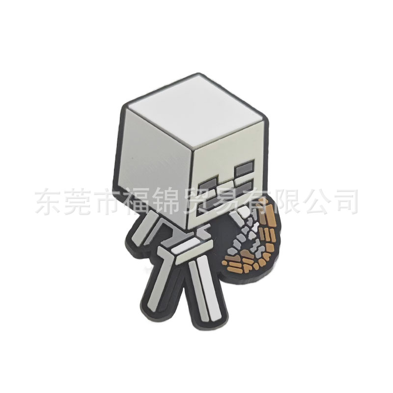 Nuevos zapatos con agujeros, accesorios, zapatos de bricolaje, flores, zapatos de PVC, hebillas, decoración, jardín, agujeros, lindos accesorios de dibujos animados, Minecraft