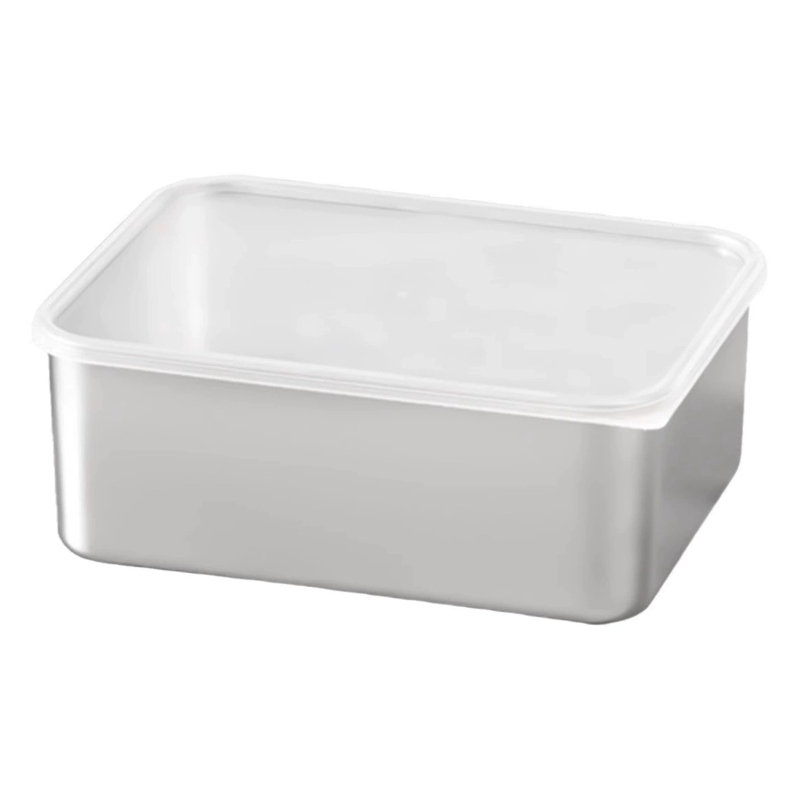 Коробка для хранения свежих продуктов из нержавеющей стали 304, коробка для хранения свежих продуктов с крышкой, герметичная коробка для хранения продуктов в холодильнике, мороженая посуда, трансграничная