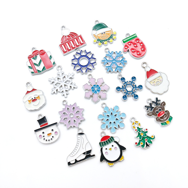 2g Weight Pendant Jewelry Making Type 16 * 21mm, 18 * 20mm, 18 * 21mm Jewelry Making Size DIY Jewelry Accessories Classification 1 Piece Quantity Alloy Material Christmas Festival Snowman, Snowflake, Elk Pattern Enamel Design Casual, Simple Style Style 1 Piece 16 * 21mm 18 * 20mm 18 * 21mm Alloy Snowman Snowflake Elk Pendant 6
