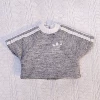 White, with short sleeve