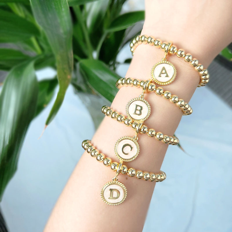 16g Weight Copper Pendant Material Bracelets Classification Copper Chain Material 1 Piece Quantity Daily Occasion Copper Material Letter Pattern Women's Gender Simple Style Style Copper Letter Bracelets 无