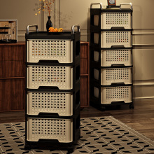 中古风小推车置物架客厅边几可移动多功能复古家用卧室床头收纳柜