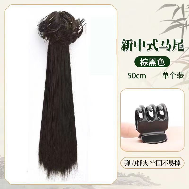 Nuevo estilo chino falso clip de cabello de cola de caballo bola en un clip de agarre antiguo adornamiento de cabello chino cheongsam francés clip de cabello