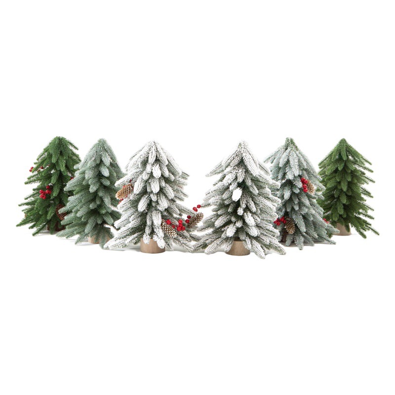 Xintean mini árbol de Navidad al revés simulación norbison 40CM pequeño árbol decoración de escritorio transfronteriza Amazon