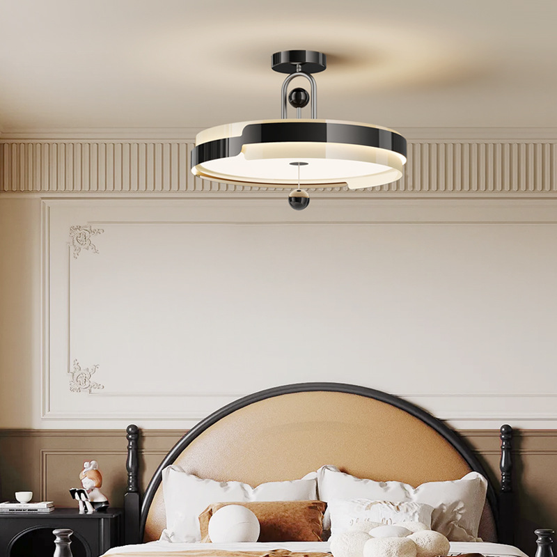 Araña de dormitorio de estilo antiguo francés, estilo crema de alta calidad, barra de estudio ajustable, lámpara de protección ocular de espectro completo