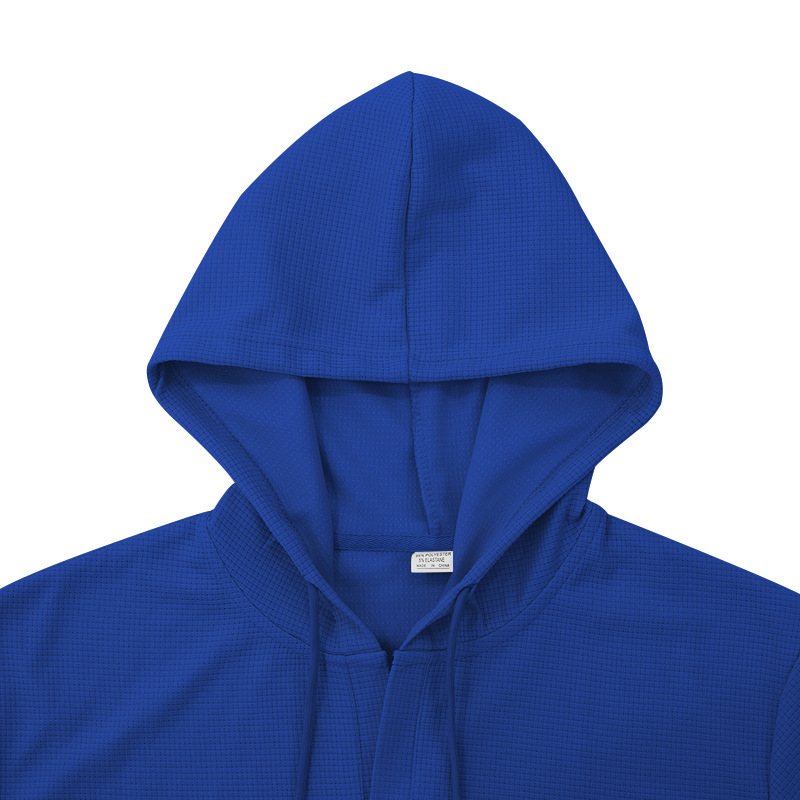 Men's hoodie men's casual short sleeved t-shirt top color matching sleeves_vogarts.com