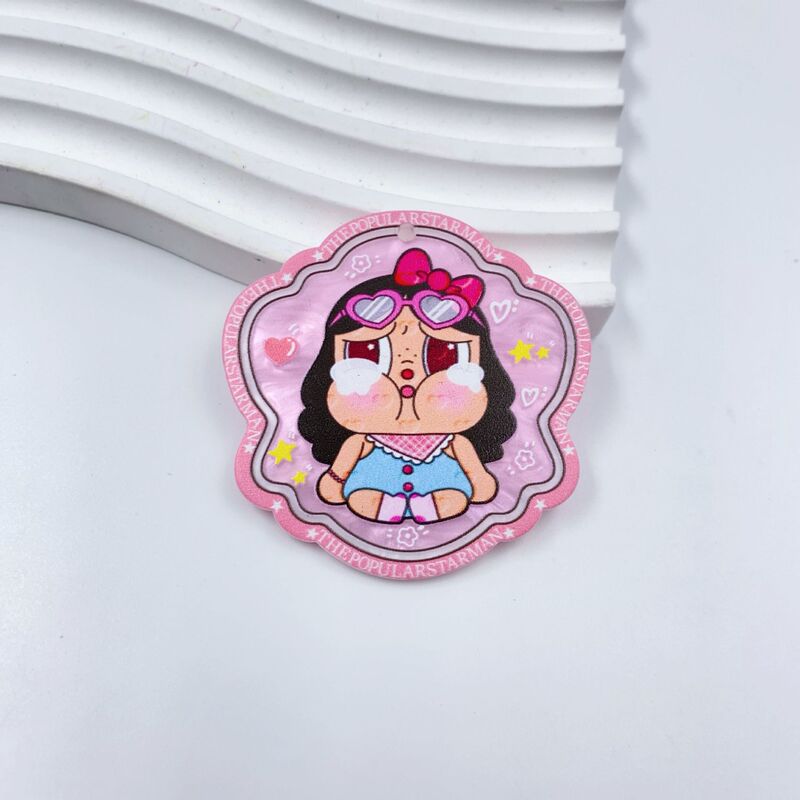 吊孔哭娃系列卡通印花片片吊坠diy手工饰品手机钥匙链挂件饰品|undefined