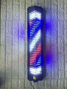 ✅ Hairdressing Turn Light Barber Shop Led Digital Brightening Hair Salon Outdoor Retro Simple Semicircle Wall-Mounted Waterproof Light Box Factory