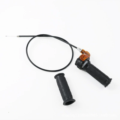Mini Motorcycle Accessories 47/49Cc Atv Off-Road Four-Wheel Visual Handlebar Cover Throttle Cable Black (Motorcycle Handle Cover) - a-set