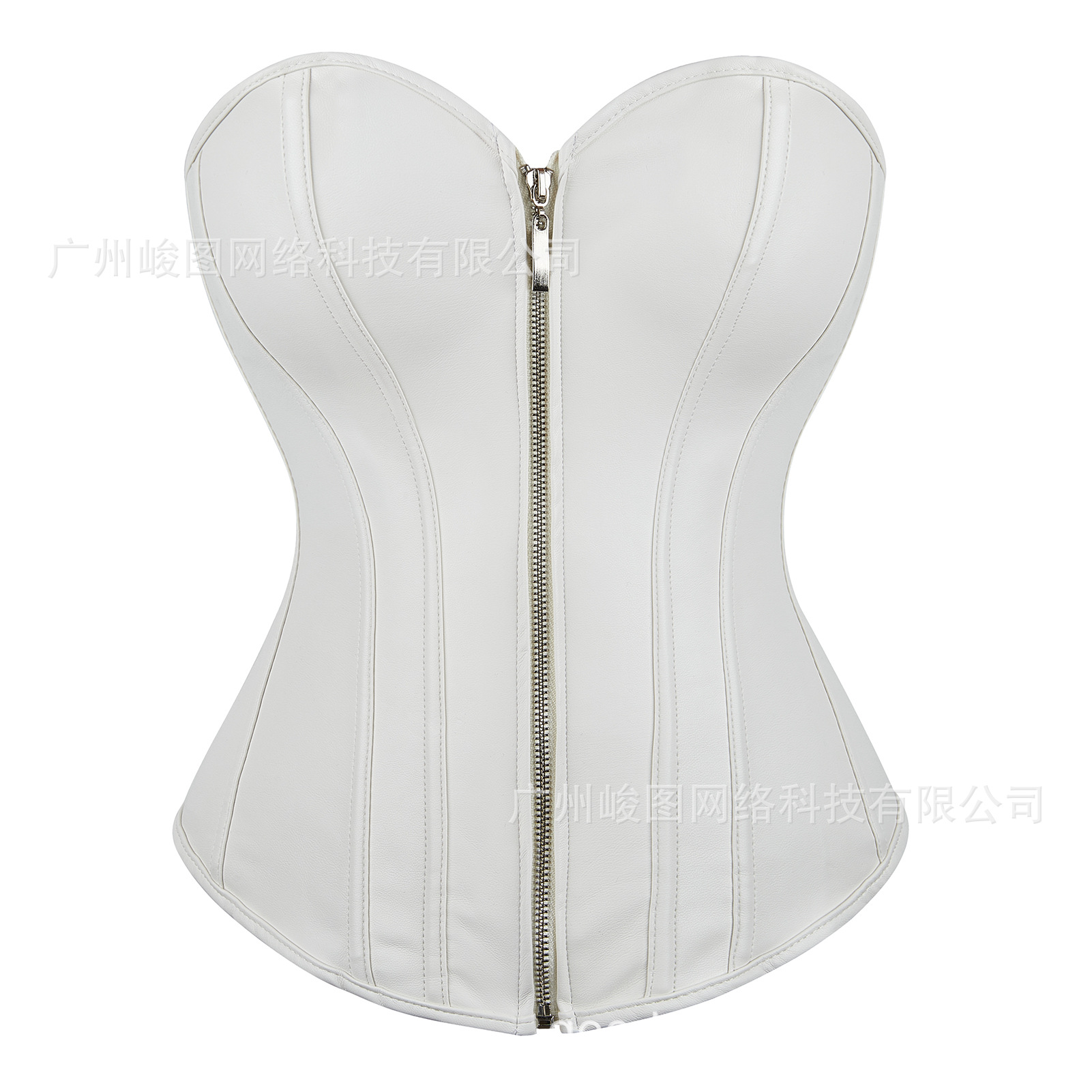 宮廷のパンクpuのファスナーのセクシーな腹を収めて簡単に身を束ねます。