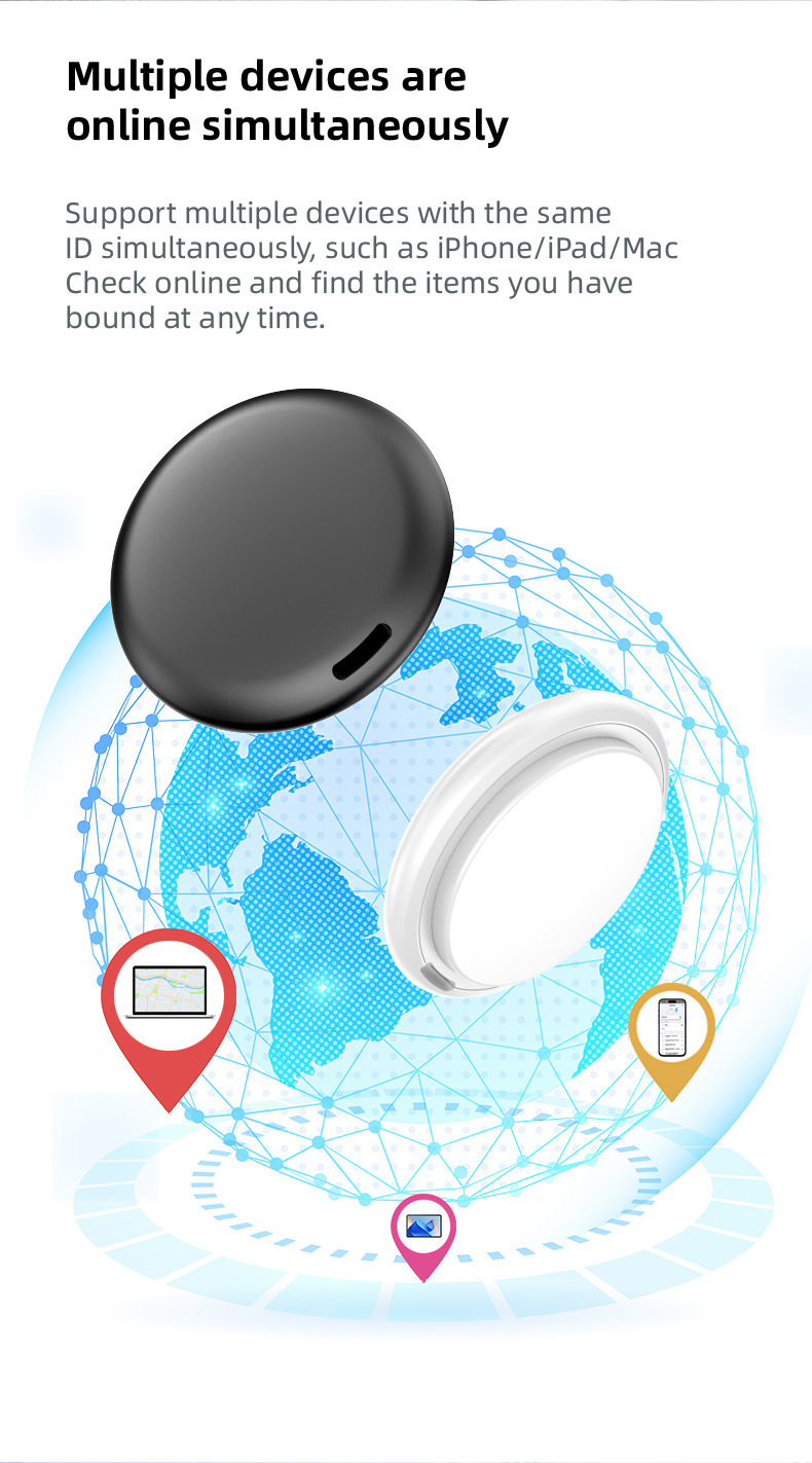 GPS-Tracker Apple iOS kompatibel, Bluetooth-fähig