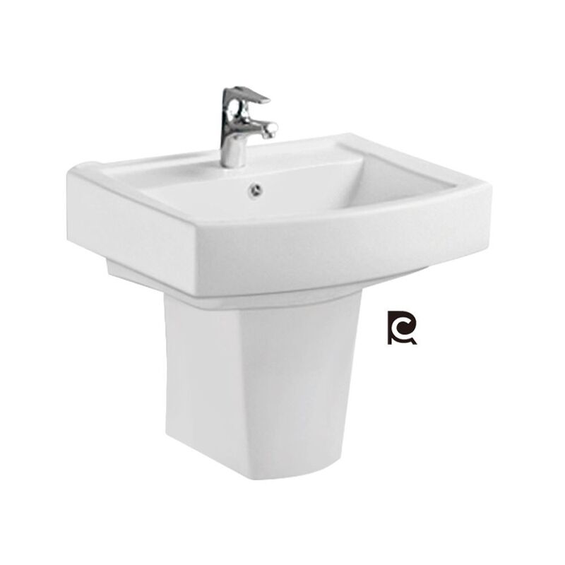 Chaozhou Manufacturer Wholesale Wall-Mounted Washbasin 8932 Bathroom Ceramic Separate Wash Basin Sink