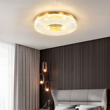 全铜现代简约卧室吸顶灯新款个性创意网红轻奢书房灯餐厅铜灯