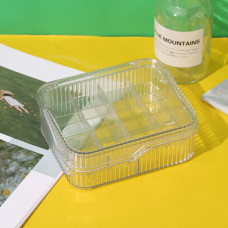 新款家用桌面便捷首饰透明收纳盒项链耳钉戒指手链饰品收纳详情2