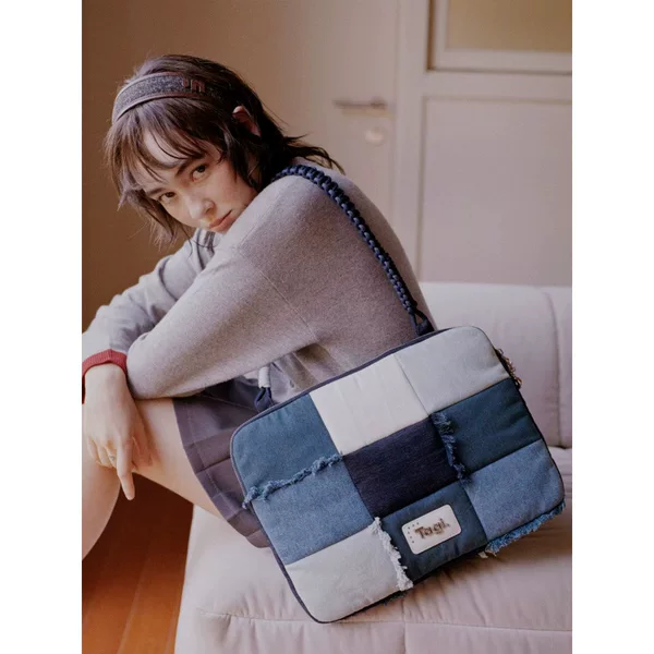 Tagi Imaginary Cowboy Tassel Patchwork Woven Handbag Daily Casual Shoulder Fashion Anti-Fall Laptop Bag