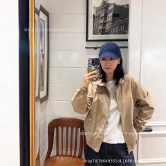 25秋季新款美式小马标刺绣休闲夹克外套女松弛感宽松防晒上衣
