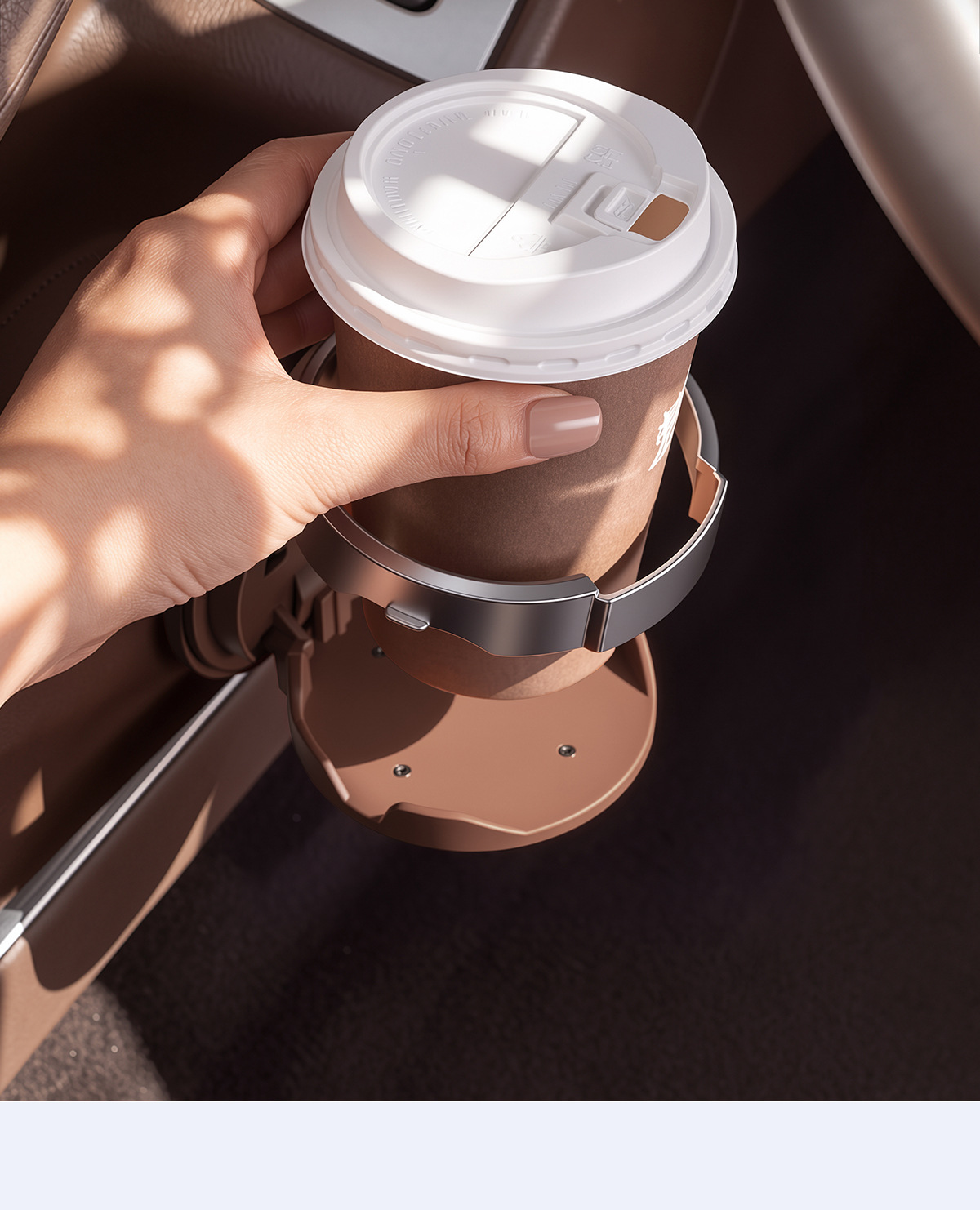 Car-mounted cup holder, foldable car door cup holder extender, universal cup-type storage drink rack, storage gadget