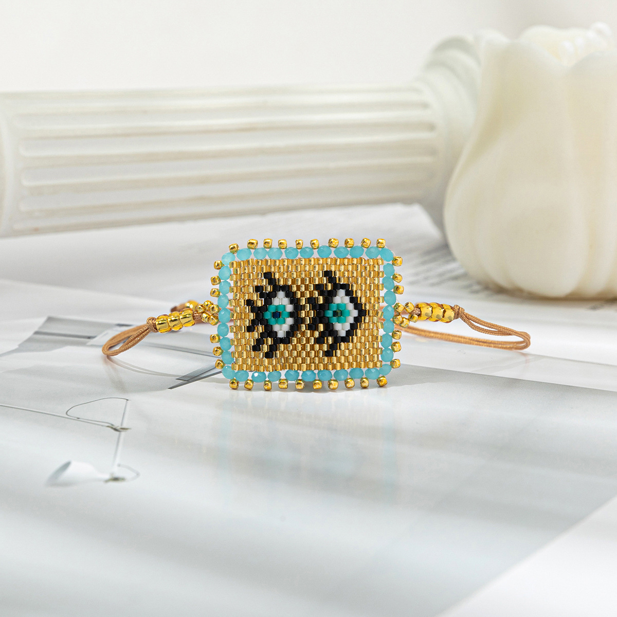 Lucky Evil Eye Red String Bracelet Protection Beaded Jewelry_voghion.com