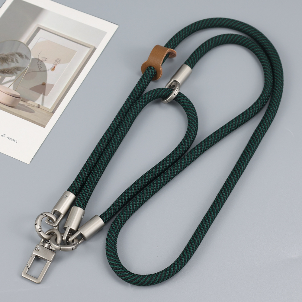진한 녹색 [조절 불가] 긴 로프 90CM, 짧은 로프 30CM