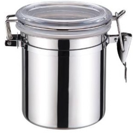 Cuatro piezas de almacenamiento de alimentos sellados tarro de té de acero inoxidable tarro de almacenamiento de granos de café de tabaco rallado tarro snack tarro de mantenimiento fresco